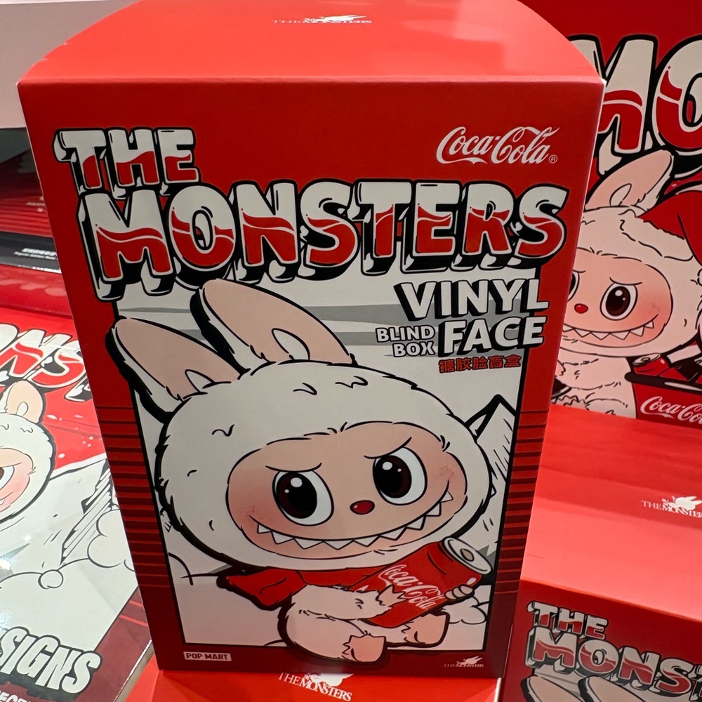 Pop Mart Coca-Cola The Monsters Labubu Vinyl Face Blind Box New Unopened receipt
